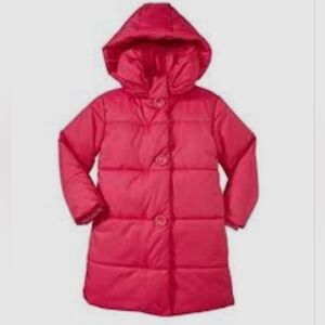 Kate Spade New York Hot Pink Girl's Sweetheart Pink Puffer Size 164/14Y XL